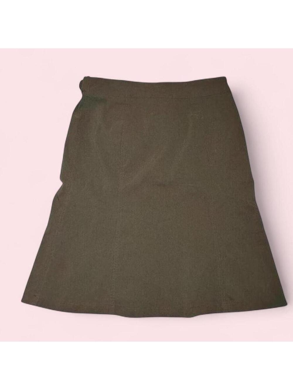 Ricki’s Green Y2K Skirt With Built-In Belt Size 6 - Picture 3 of 3